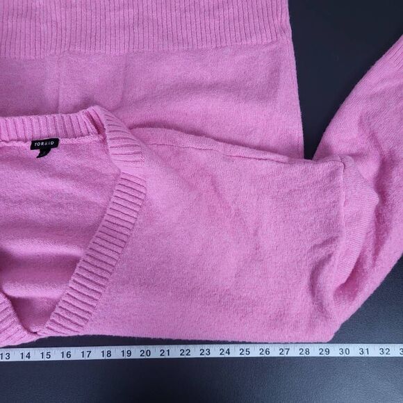 Torrid Pink Button-Up Cardigan - Long and Cozy - GUC - Picture 5 of 6